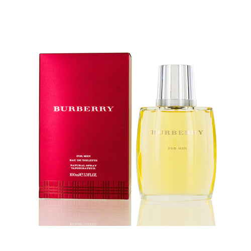 BURBERRY FOR MEN/BURBERRY EDT SPRAY (BURGUNDY) 3.3 OZ (M)