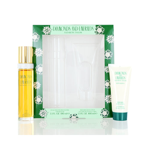 DIAMOND&EMERALD/ELIZABETH TAYLOR SET VALUE $73 (W)