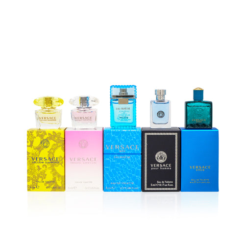 MINI SET/VERSACE 5 PC MEN/WOMEN SET (U)