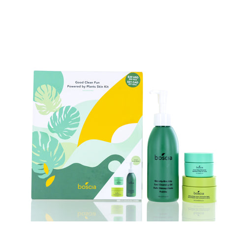 BOSCIA/3 PIECE GOOD CLEAN FUN POWERED BY PLANTS SKIN SET