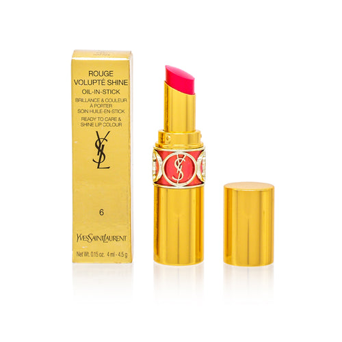 YSL/ROUGE VOLUPTE SHINE OIL-IN-STICK LIPSTICK (6) PINK SAFARI 0.15 OZ