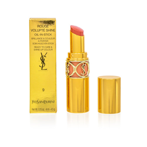 YSL/ROUGE VOLUPTE SHINE OIL-IN-STICK LIPSTICK (9) NUDE SHEER 0.15 OZ