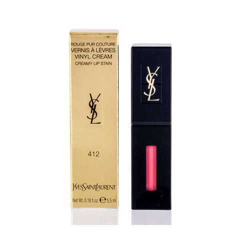 YSL/VINYL CREAM LIP STAIN (412) ROSE MIX .18 OZ (5.5 ML)
