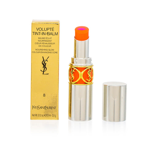YSL/VOLUPTE TINT-IN-BALM (8) CATCH ME ORANGE .12 OZ (3 ML)