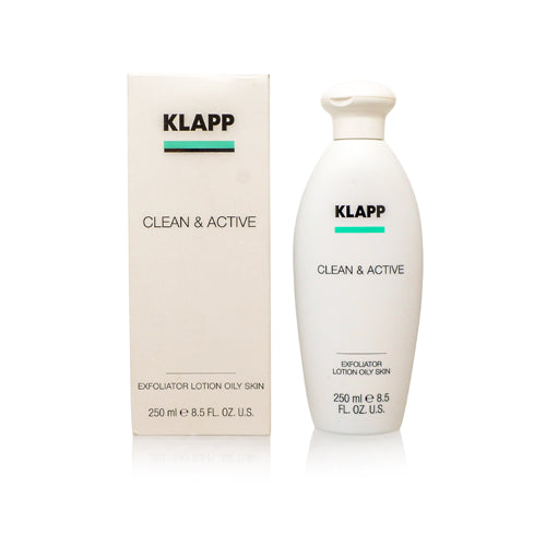 KLAPP/CLEAN & ACTIVE EXFOLIATOR LOTION OILY SKIN 8.5 OZ (250 ML)