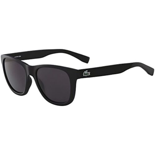 : Lacoste Men Sunglasses L848S 001 Black Matte/Grey Square 100%UV Made in Italy