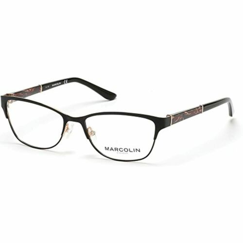 Eyeglasses Marcolin for Womens MA 5006 005 Black cat eye 52 - 16 -135