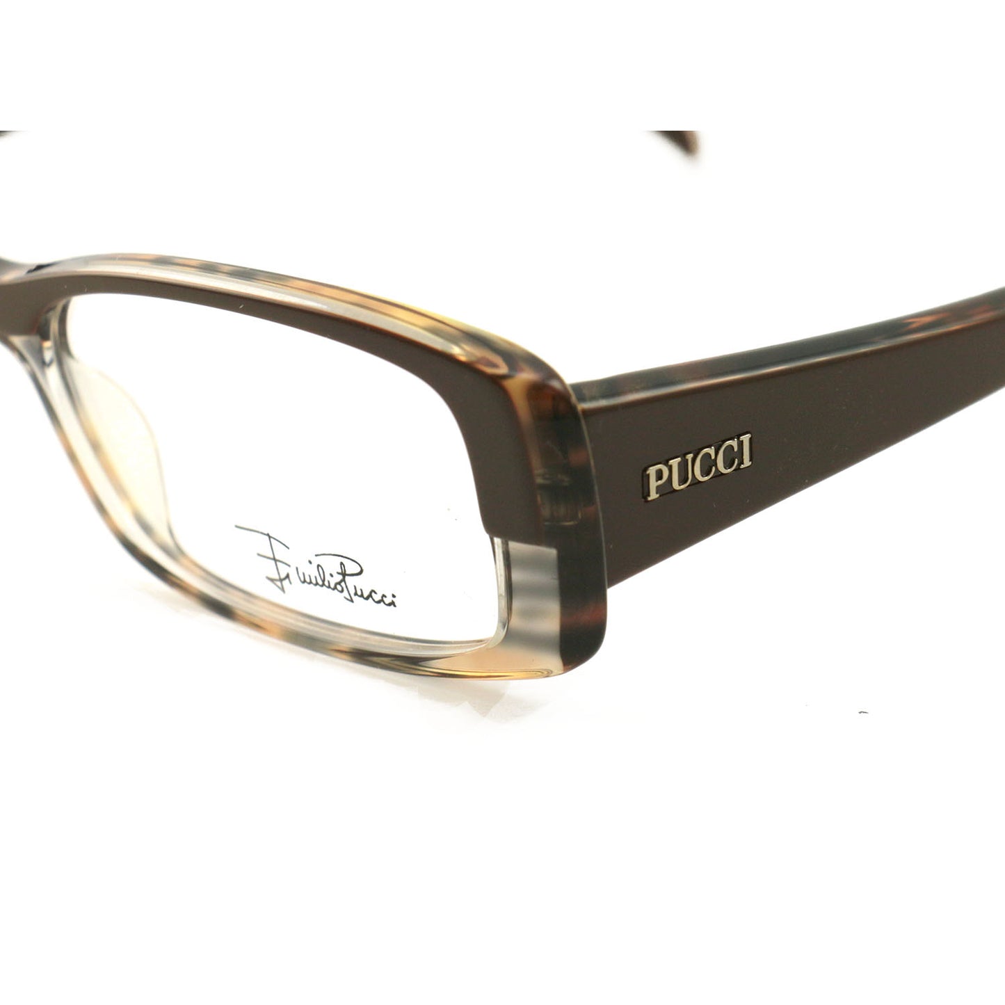 Emilio Pucci Womens Eyeglasses EP2651 204 Brown 50 15 135 Frames Rectangle