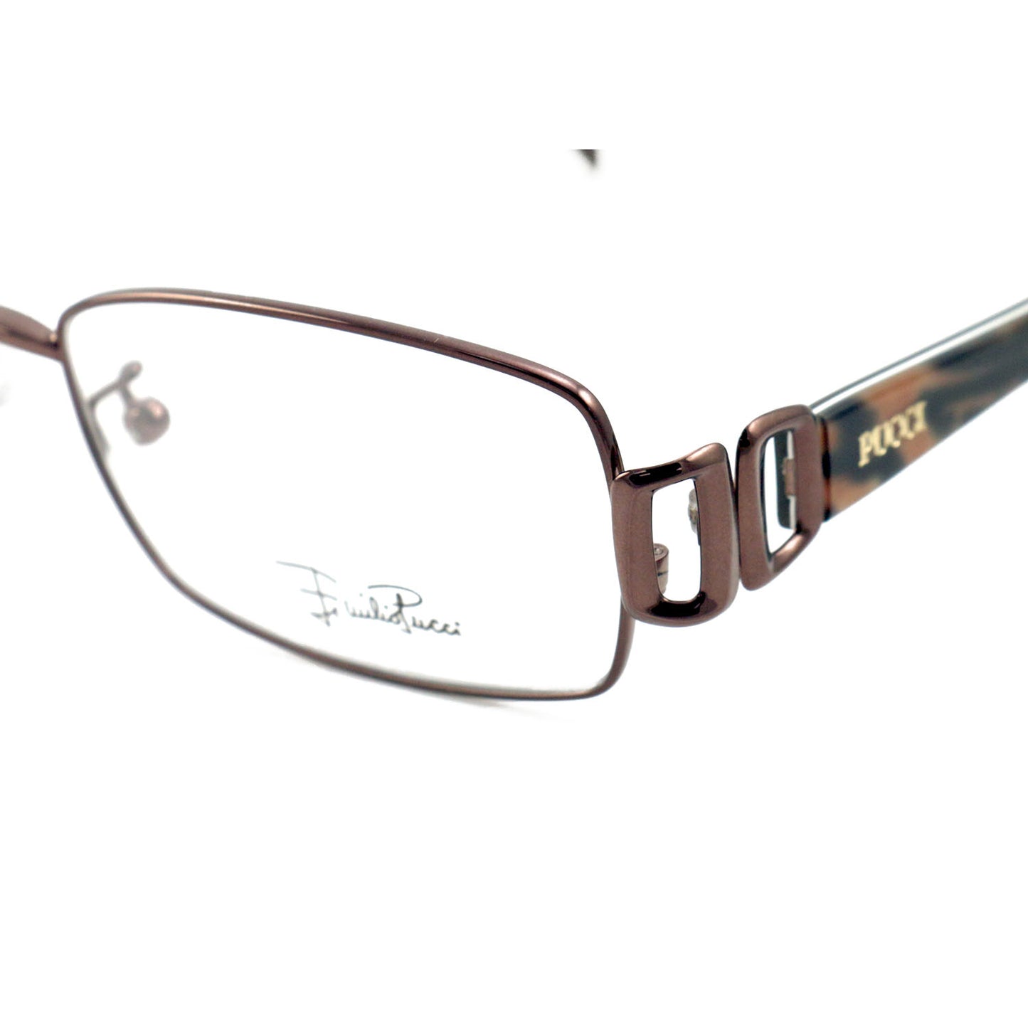 Emilio Pucci Womens Eyeglasses EP2137 705 Chesnut 53 16 130 Frames Rectangle