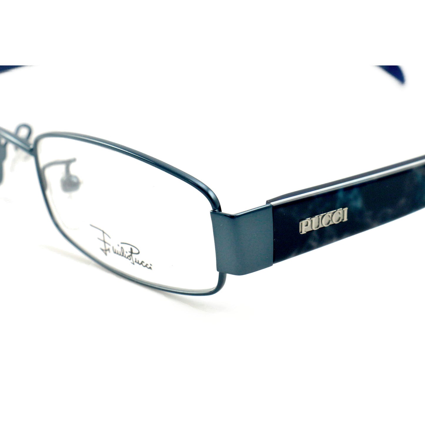 Emilio Pucci Womens Eyeglasses EP2136 462 Blue 52 17 135 Frames Rectangle