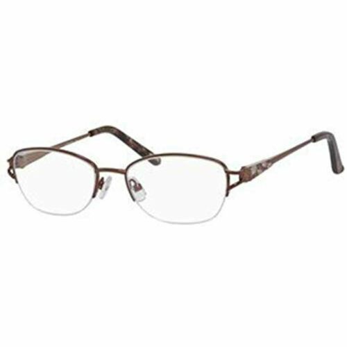 Elasta Womens Eyeglasses Frames Oval Made in Italy Metal Half-Rim Coral 53 16 135 - megafashion11Monturas