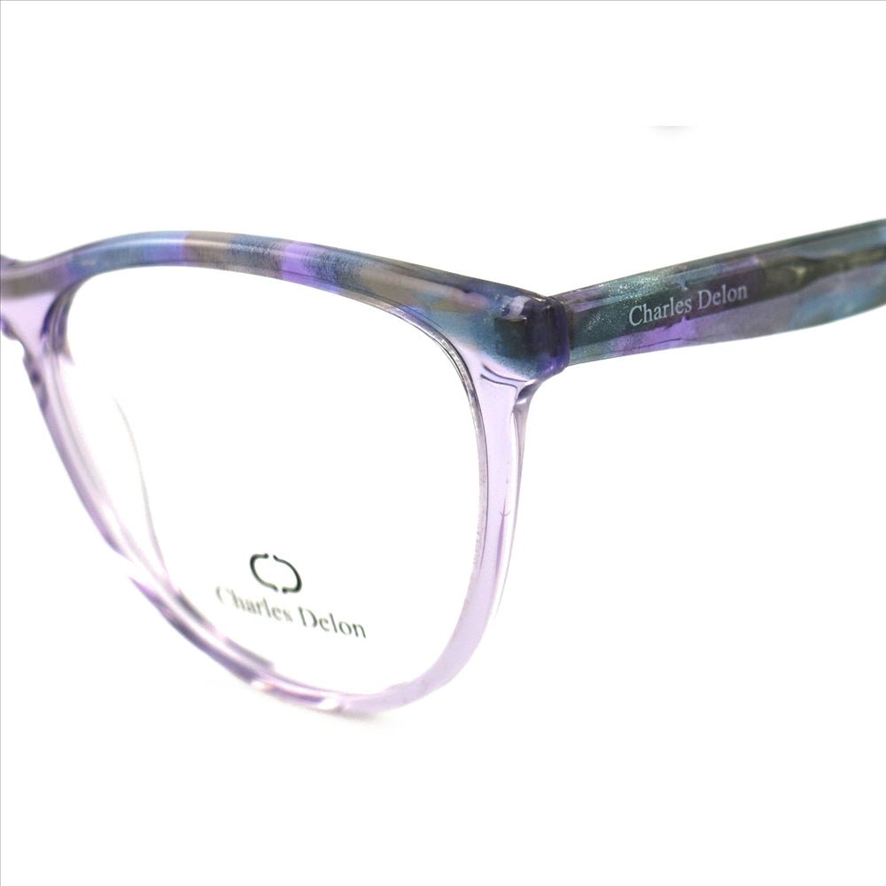 Eyeglasses for Womens Clear Purple Cat Eye 53 17 140 by Charles Delon - megafashion11Monturas