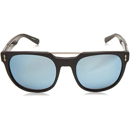 Dragon Men Sunglasses DR516S 002 Mix Round Matte Black/Blue Mirrored 52-20-145