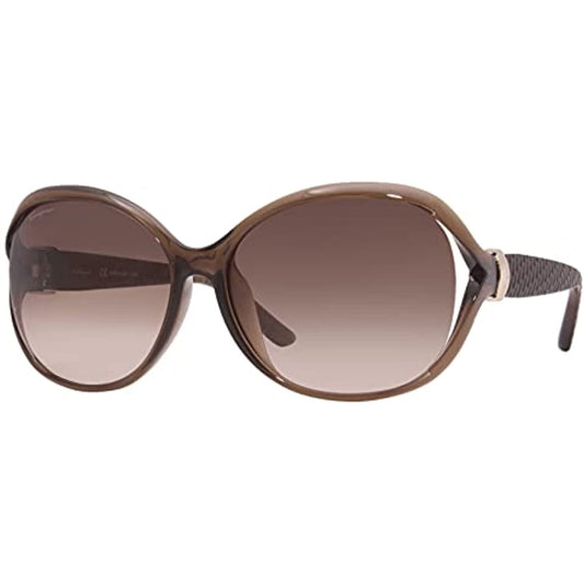 Salvatore Ferragamo Women Sunglasses SF770SA 213 Light Brown/Brown Gradient 61