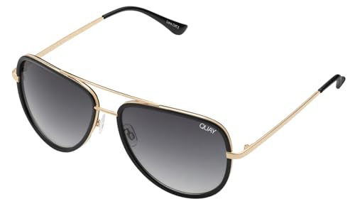 QUAY Sunglasses ALL IN MEDIUM BLACK/SMOKE POLARIZED