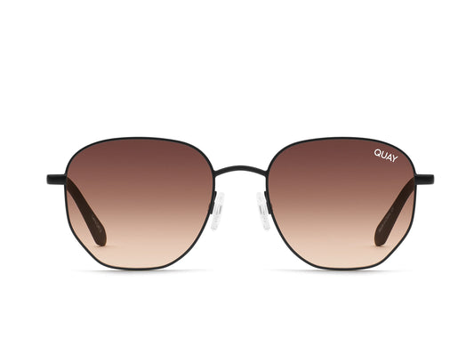 Quay Sunglasses Big TIME Black/Brown to Orange