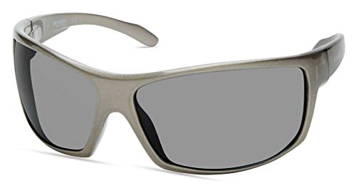 Harley-Davidson Men's Large Sport Sunglasses, Metallic Gray Frame & Smoke Lenses