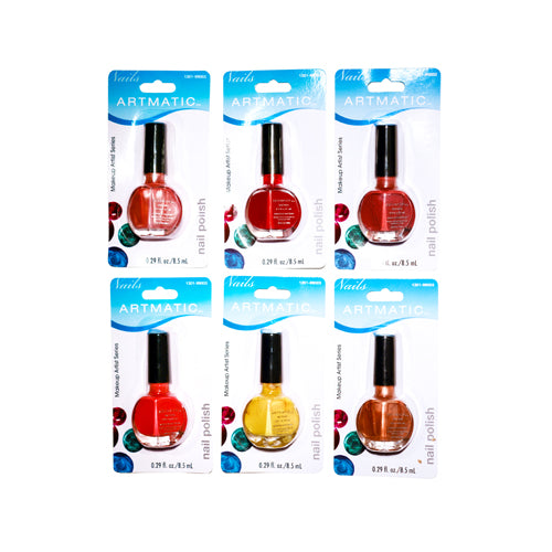 ARTMATIC/MEGA BRILLIANCE NAIL POLISH 72 PCS ASSORTED COLORS 0.29 OZ EA (8.5 ML)