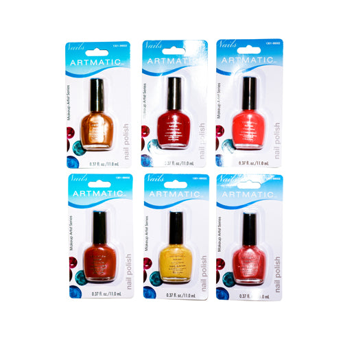 ARTMATIC/PRO SALON NAIL POLISH 72 PCS ASSORTED COLORS 0.37 OZ (11 ML)