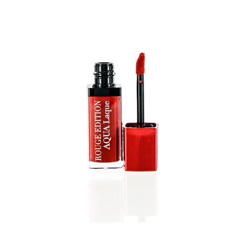 BOURJOIS PARIS/ROUGE EDITION AQUA LAQUE LIP GLOSS 05- RED MY LIPS 0.2 OZ (7 ML)