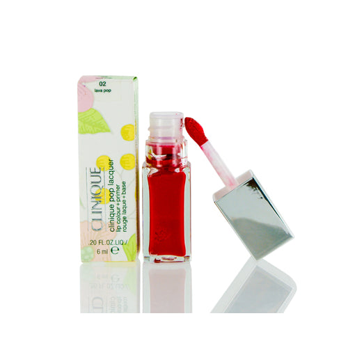 CLINIQUE/POP LACQUER LIP COLOUR (GLOSS) + PRIMER 02 LAVA POP .20 OZ