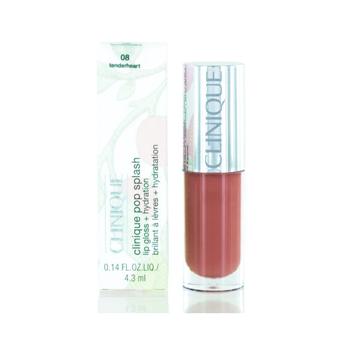 CLINIQUE/POP SPLASH LIP GLOSS + HYDRATION (08) TENDERHEART .14 OZ (4.3 ML)