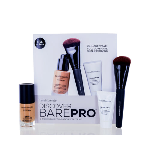 BAREMINERALS/DISCOVER BAREPRO (TEAK 22) 3 PC LIQUID FOUNDATION STARTER KIT