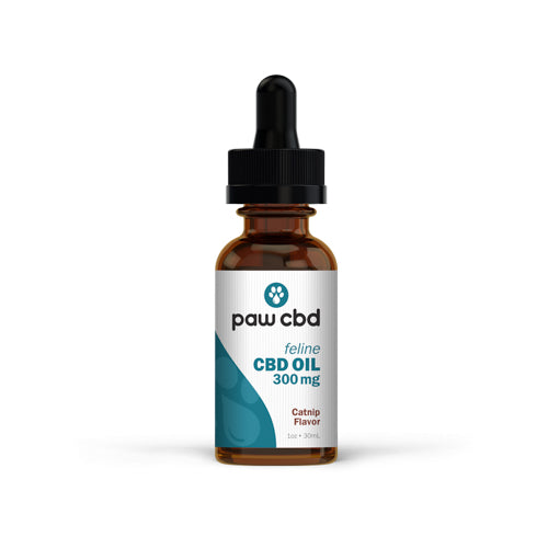 PAW CBD/OIL TINCTURE DROPS FOR CATS (CATNIP) 300 MG 1 OZ