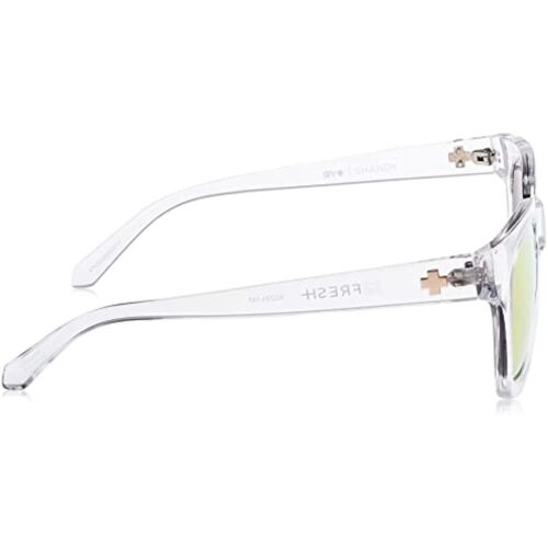 SPY Women Sunglasses Shandy Crystal - Gray/Gold Mirrored Square 52-20-147