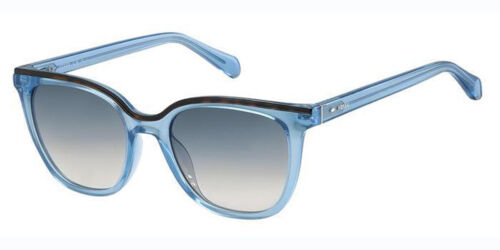 Fossil Women Sunglasses FOS3103/GS OXZ Crystal Blue/ Blue Gradient Cat Eye 52-20