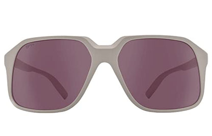 SPY Sunglasses Hot Spot Matte Misty Gray - Merlot