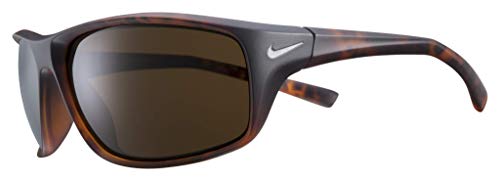 Nike EV1134-202 Adrenaline Sunglasses Matte Tortoise/Matte Gunmetal Frame Color, Brown Lens Tint