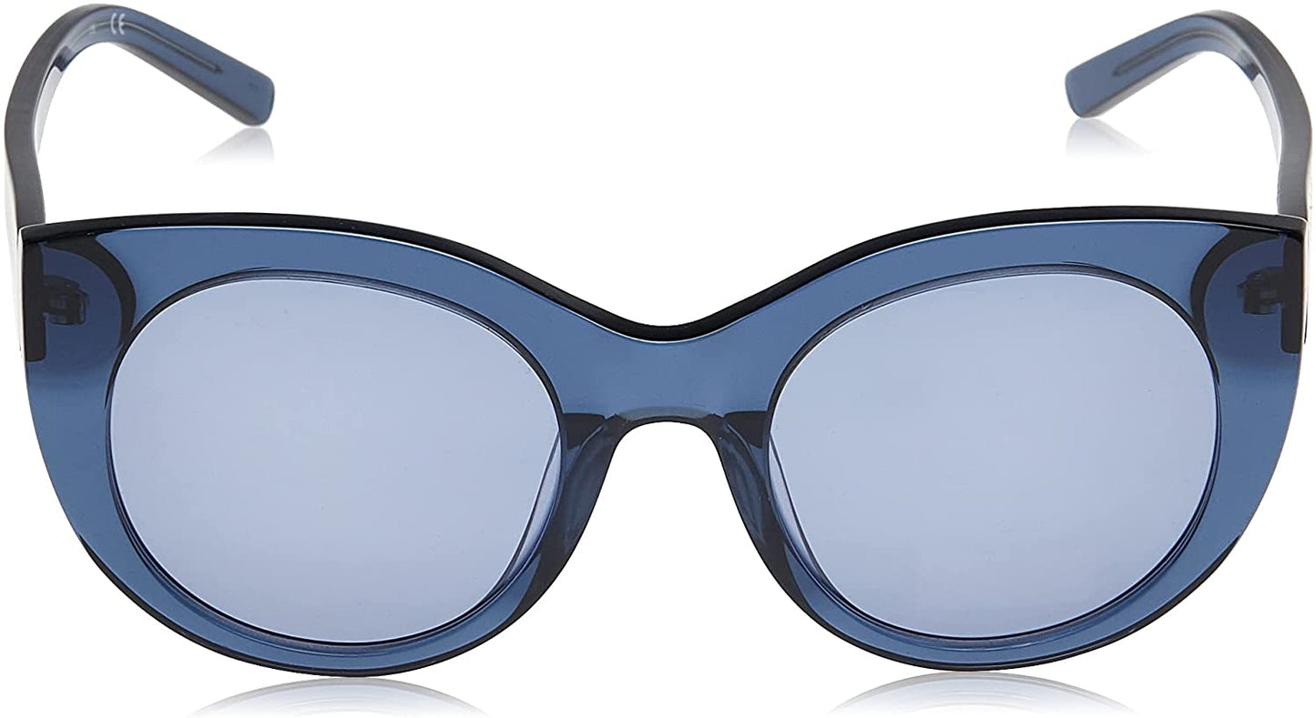 DKNY Sunglasses Women DK517S Round Cat-Eye Crystal Blue 52/22/135