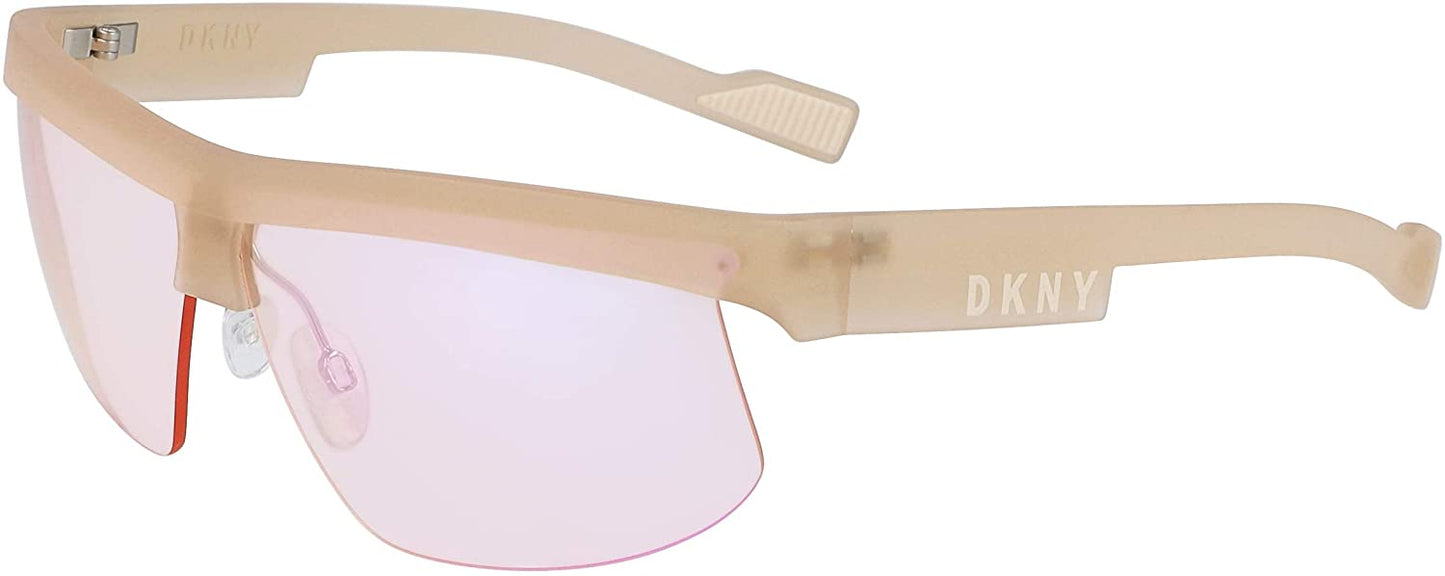 DKNY Sunglasses For Women DK515S 230 Nude Wrap Pink Mirrored 66 04 140