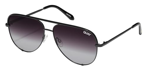 Quay Sunglasses HIGH KEY LARGE BLACK/FADE POLARIZED