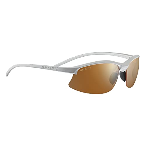 Serengeti Winslow Polarized Oval Sunglasses, Matte White, Medium