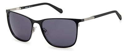 Fossil Women's Female Sunglasses Style FOS 2117/G/S Cat Eye, Black/Gray Shaded, 55mm, 20mm