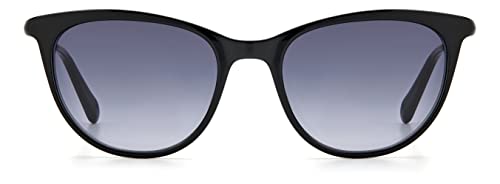 Fossil Women's Female Sunglasses Style FOS 2117/G/S Cat Eye, Black/Gray Shaded, 55mm, 20mm