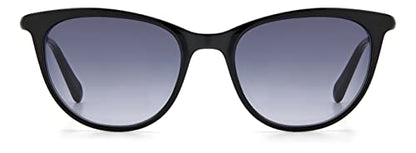 Fossil Women's Female Sunglasses Style FOS 2117/G/S Cat Eye, Black/Gray Shaded, 55mm, 20mm