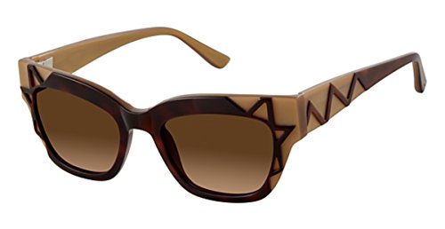 L.A.M.B. Women's LA547 Tortoise Gold 49mm Sunglasses, Size 49-19-140 B36