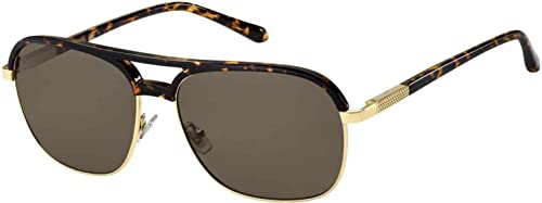 Fossil Men's Male Sunglass Style FOS 2102/G/S Navigator, Havana, 58mm, 15mm