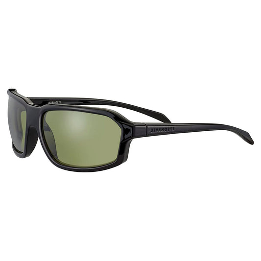 Serengeti Hext Sunglasses Shiny Black  555nm Green