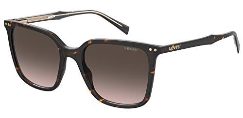 Levi's Women's LV 5014/S Square Sunglasses, Brown, 55mm, 19mm