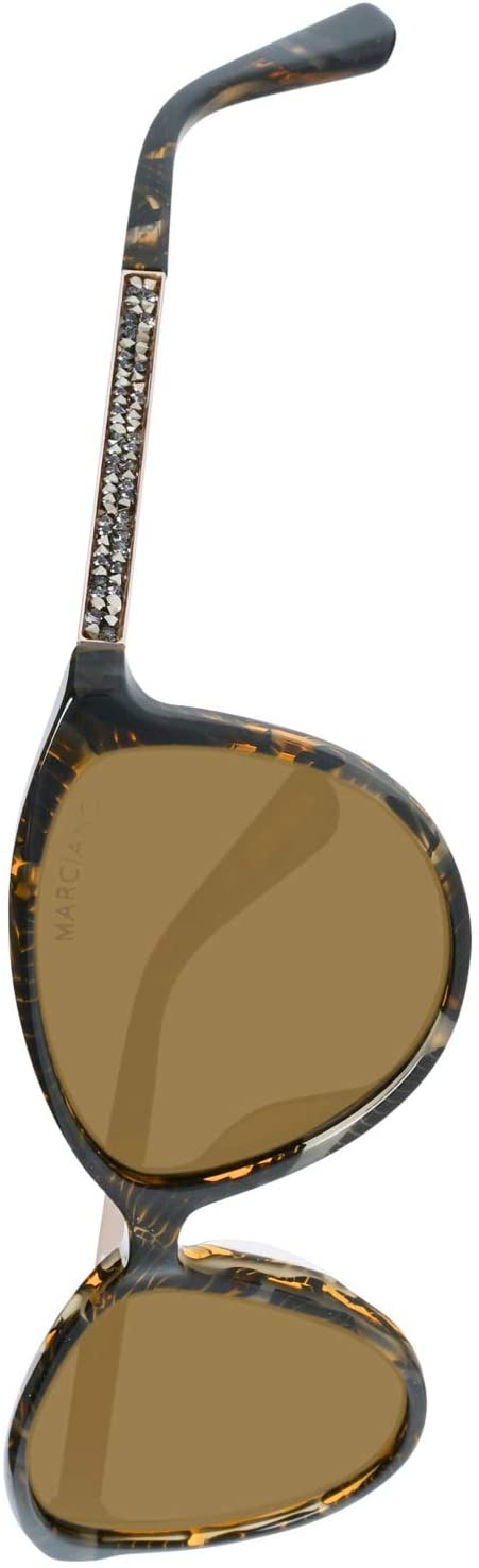 Guess By Marciano GM0755 Sunglasses Women Dark Brown/Brown cat eye 57 15 135