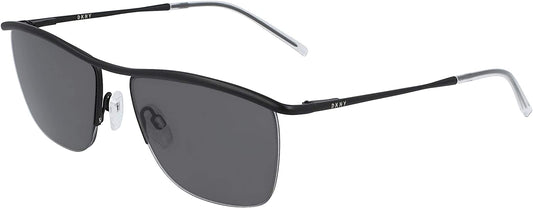 Sunglasses DKNY For Women DK108S Square Black-Grey SemiRimless Metal 54 16 135