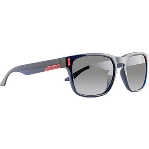 Dragon Men Sunglasses Monarch 513S 414 Crystal Navy/Grey Rectangle 55-19-140