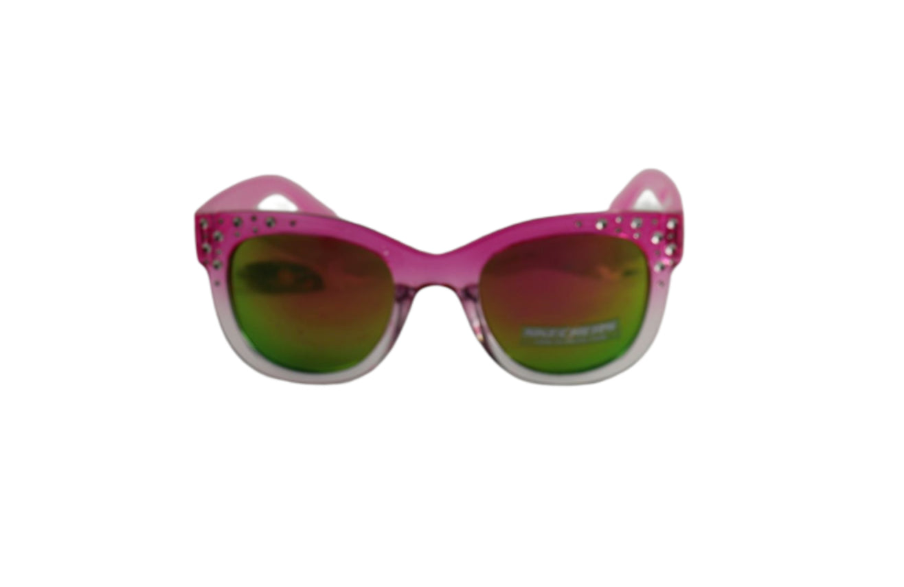 Skechers Girls Sunglasses SE9012/S 72Z Clear Pink Cat Eye 100%UV 45 20 130