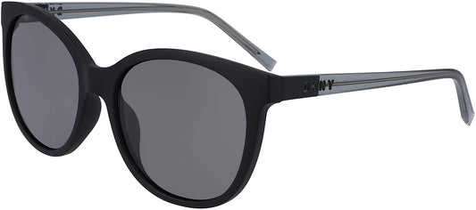 Sunglasses DKNY for Women DK527S 001 Black/Grey Round Cat Eye 55 17 135