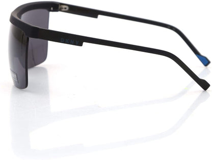 DKNY Men/Womens Sunglasses DK504S Black/Grey Shield 100%UV SemiRimless  66 7 135