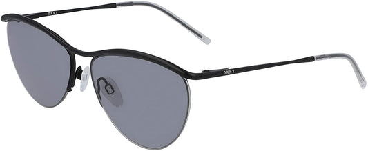 Sunglasses DKNY for Women DK107S 001 Black/Grey Oval Metal 56 15 135